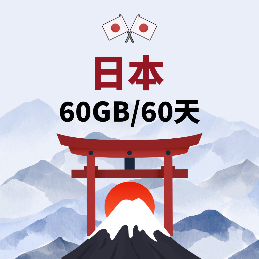 eSIM日本60日60GB