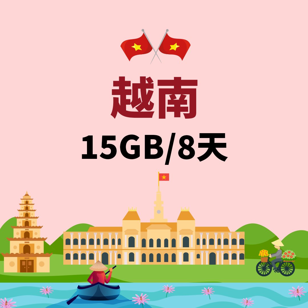 越南eSIM_8天15GB
