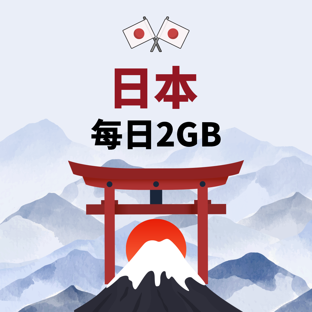 【日本eSIM】每日2GB